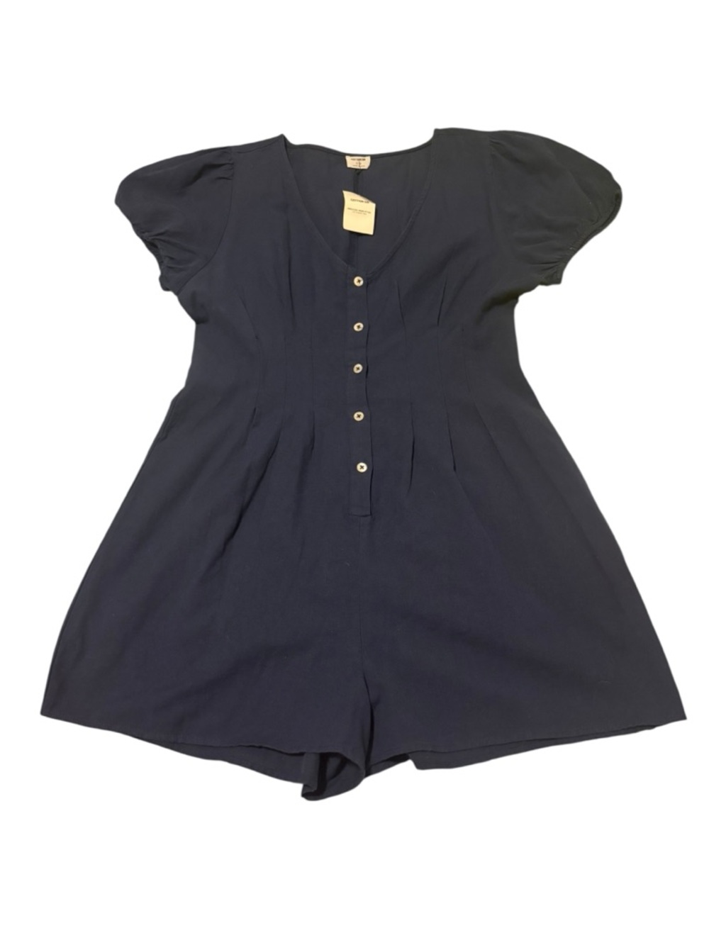 Cotton On Large Navy Blue Romper Classic Sailor Cotton/Linen blend NWT